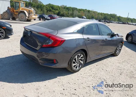 2016 Honda Civic Ex from USA, damaged, VIN 19XFC2F75GE054476